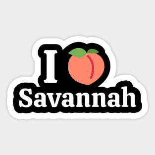 I Peach Savannah Sticker